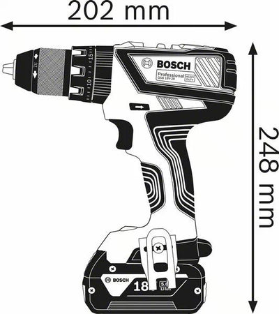 Bosch Akku-Bohrschrauber 12 V Li-Ion 1300 RPM Svart, Blå, Röd