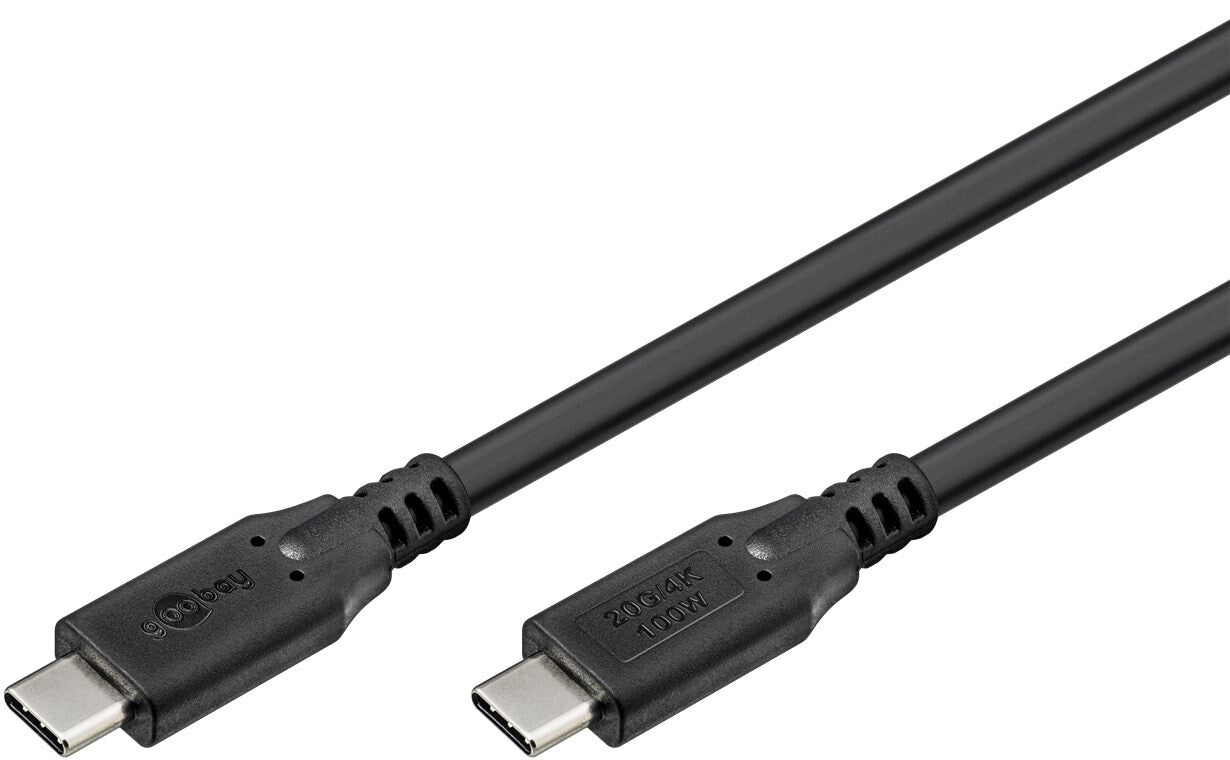Goobay 74196 USB-kablar USB4 Gen 2x2 1,5 m USB C Svart