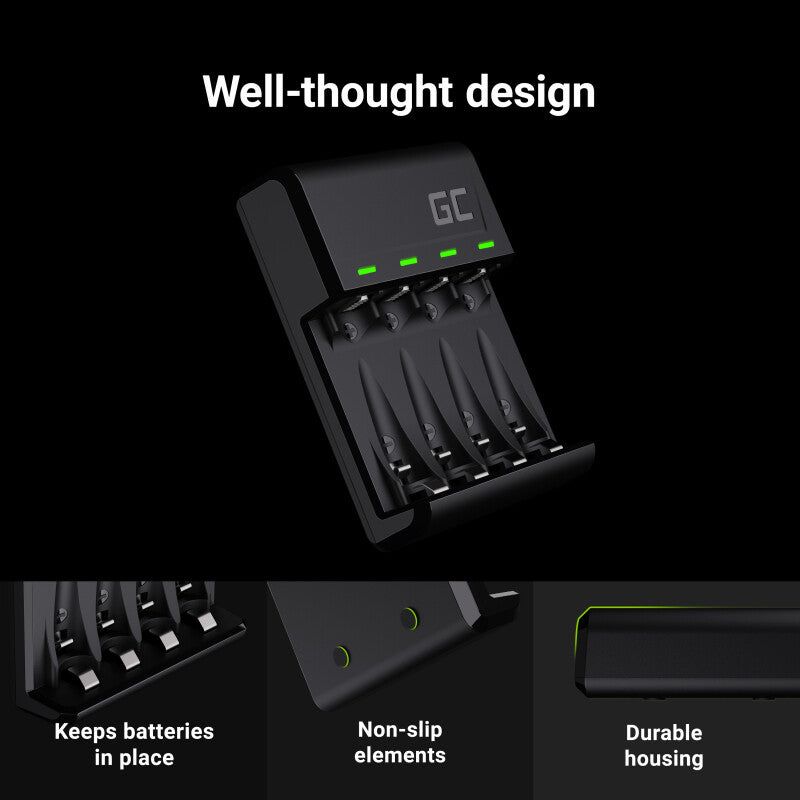 Green Cell GRSETGC03 batteriladdare Universal USB