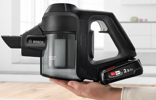 Bosch Serie 6 BBS611BSC upprättstående dammsugare och elektrisk sopborste 2-in-1 stick vacuum Batteri Torr Utan påse Svart 2,5 Ah