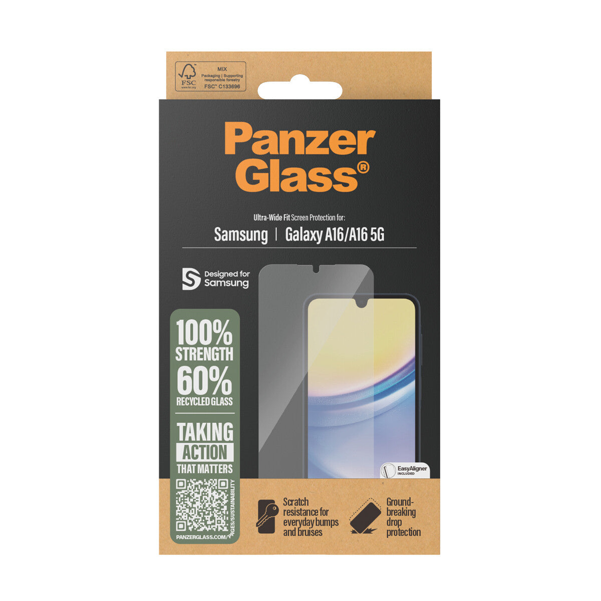 PanzerGlass 3807 skärm- och baksidesskydd till mobiltelefon Genomskinligt skärmskydd Samsung 1 styck