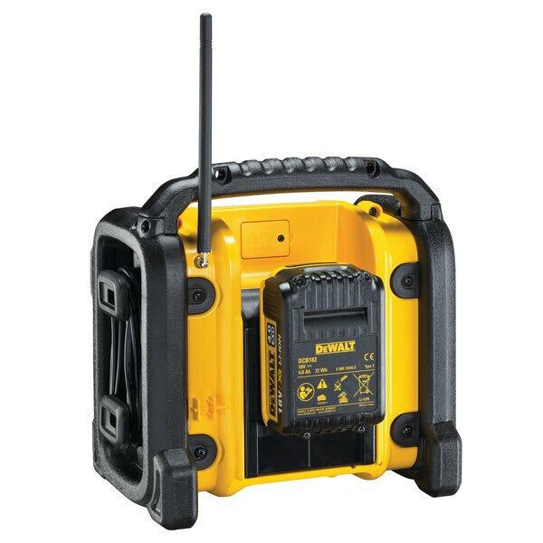 DeWALT DCR020-QW radioapparater Bärbar Digital Svart, Gul