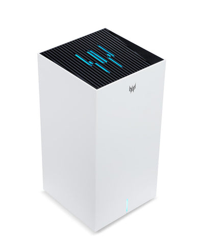 Acer Predator Connect T7 Wi-Fi 7 trådlös router Gigabit Ethernet Triband (2,4 GHz/5 GHz/6 GHz) Vit