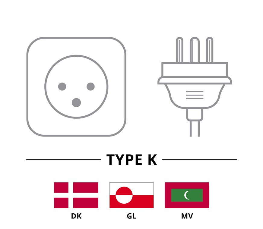 Goobay 93618 strömkablar Svart 2 m Strömkontakt typ K IEC C13