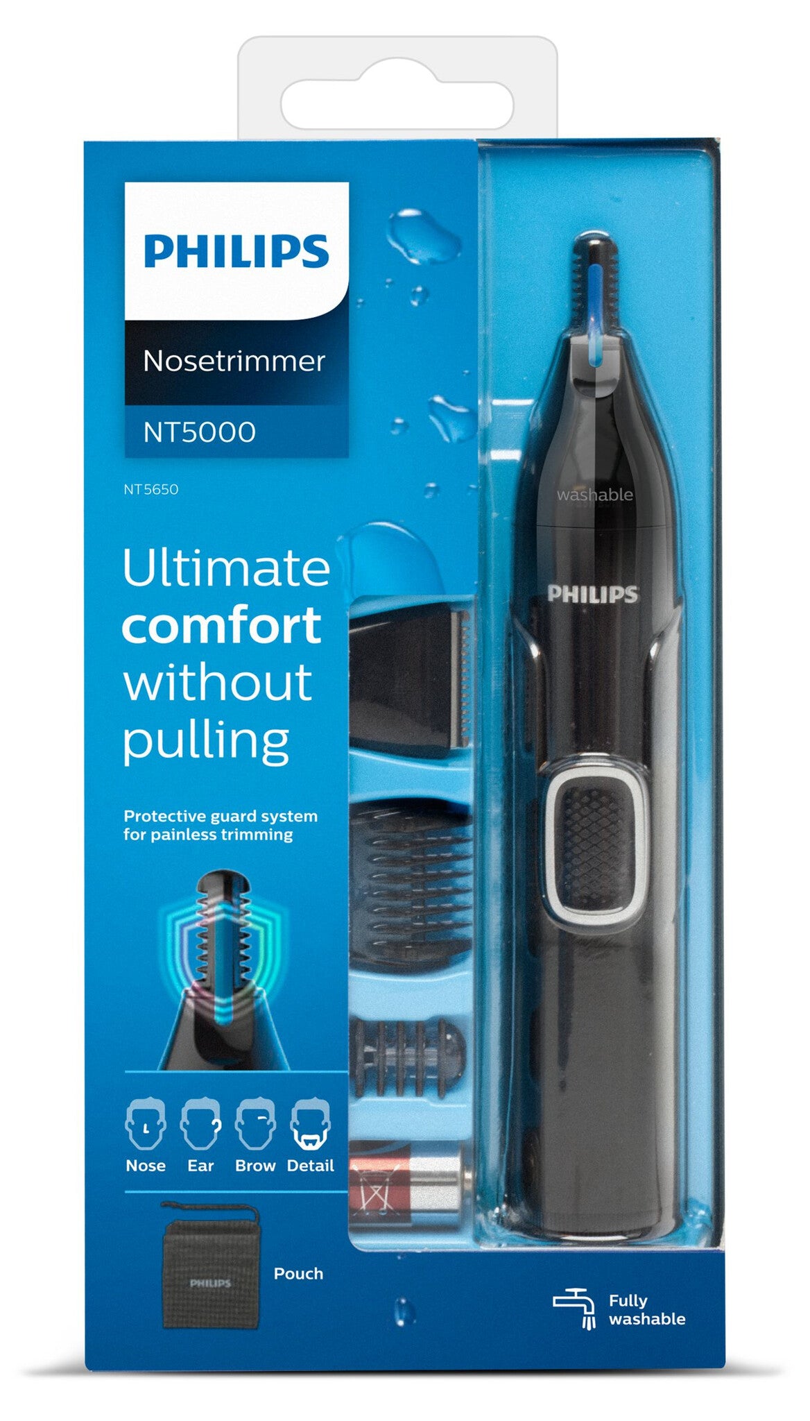 Philips 5000 series Nose trimmer series 5000 NT5650/16 Näs-, öron-, ögonbryns- och precisionstrimmer
