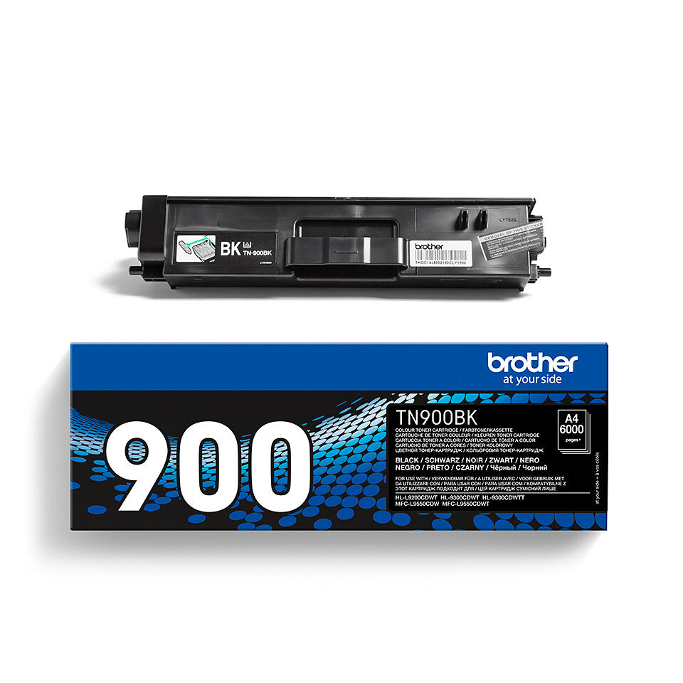 Brother TN-900BK Tonerkassett 1 styck Original Svart