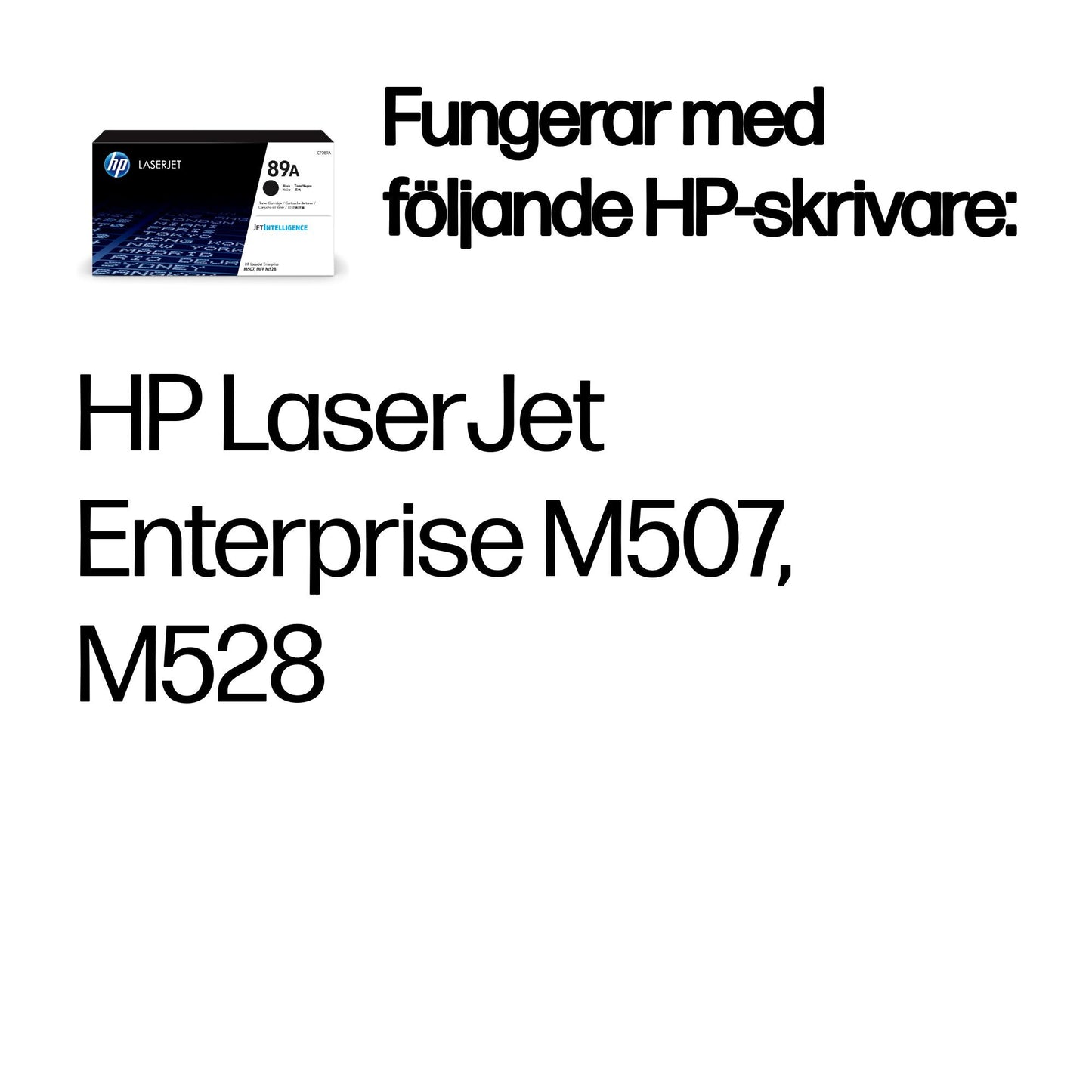 HP 89A svart original LaserJet-tonerkassett