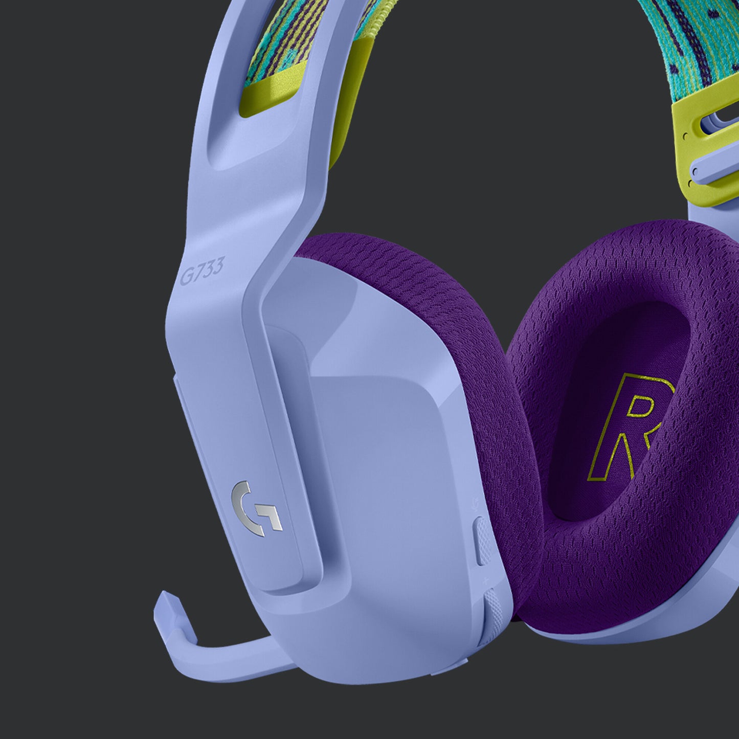 Logitech G G733 Headset Trådlös Huvudband Spela lila
