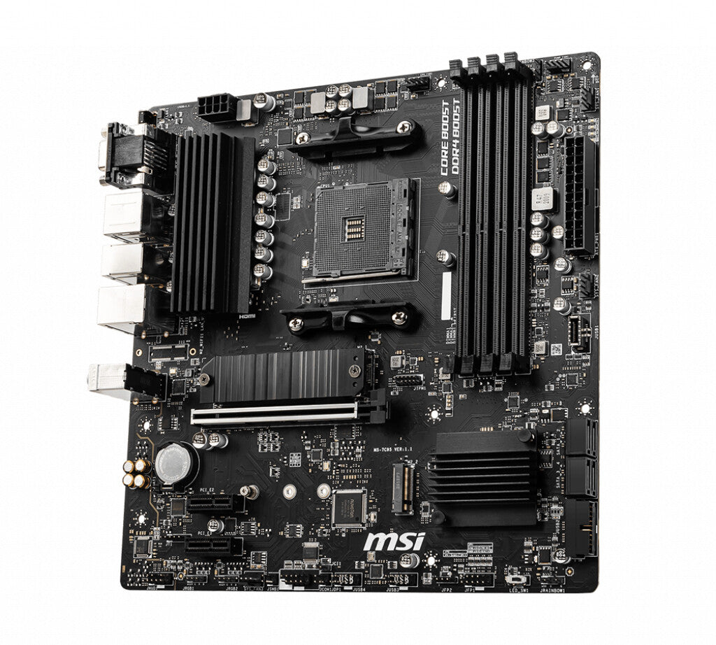 MSI B550M PRO-VDH moderkort AMD B550 Uttag AM4 micro ATX