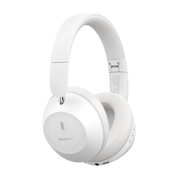 Baseus Bass 30 Max Headset Kabel & Trådlös Huvudband Samtal/musik Bluetooth Vit