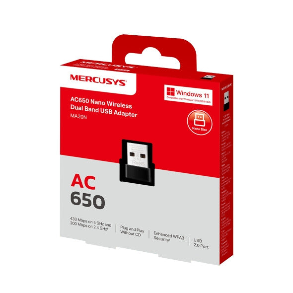 Mercusys MA20N nätverkskort/adapters Trådlös