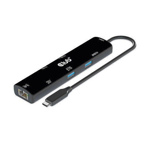 CLUB3D CSV-1599 dockningsstationer för bärbara datorer USB 3.2 Gen 1 (3.1 Gen 1) Type-C Svart