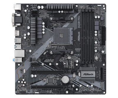 Asrock B450M Pro4 R2.0 AMD B450 Uttag AM4 micro ATX