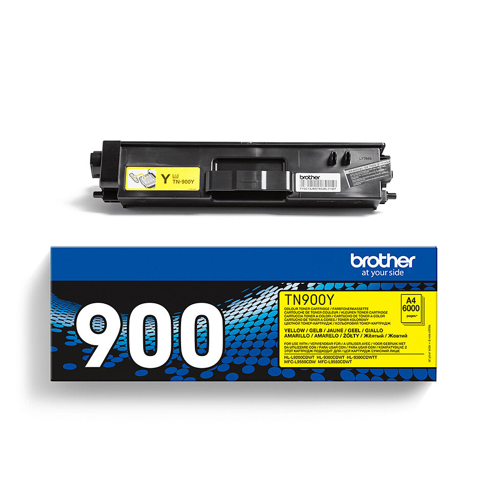 Brother TN-900Y Tonerkassett 1 styck Original Gul