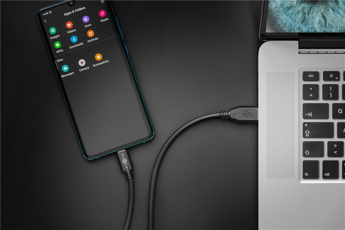 Goobay 73141 USB-kablar USB 3.2 Gen 1 (3.1 Gen 1) 3 m USB A USB C Svart