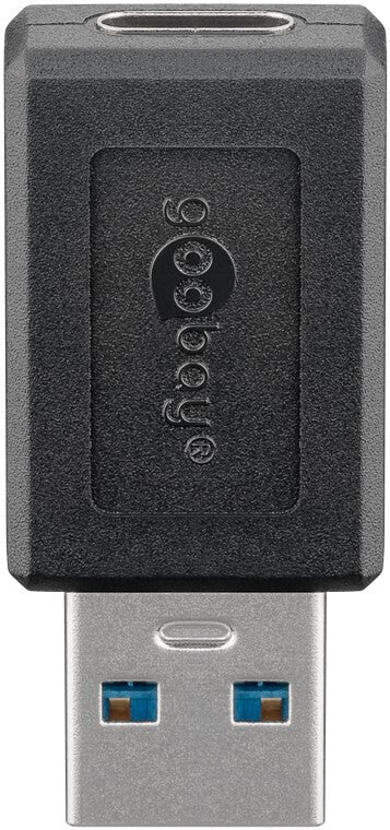 Goobay 45400 kabelomvandlare (hane/hona) USB C USB A Svart