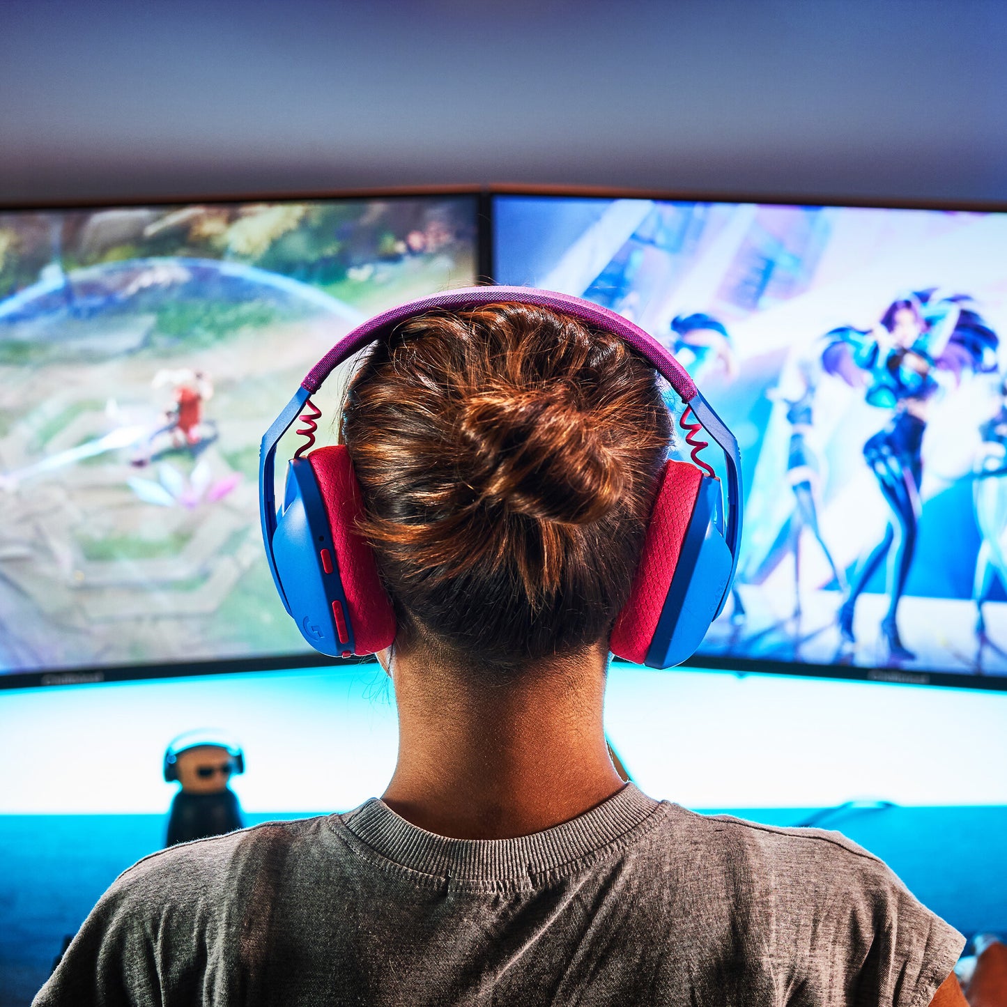 Logitech G G435 Headset Trådlös Huvudband Spela Bluetooth Blå