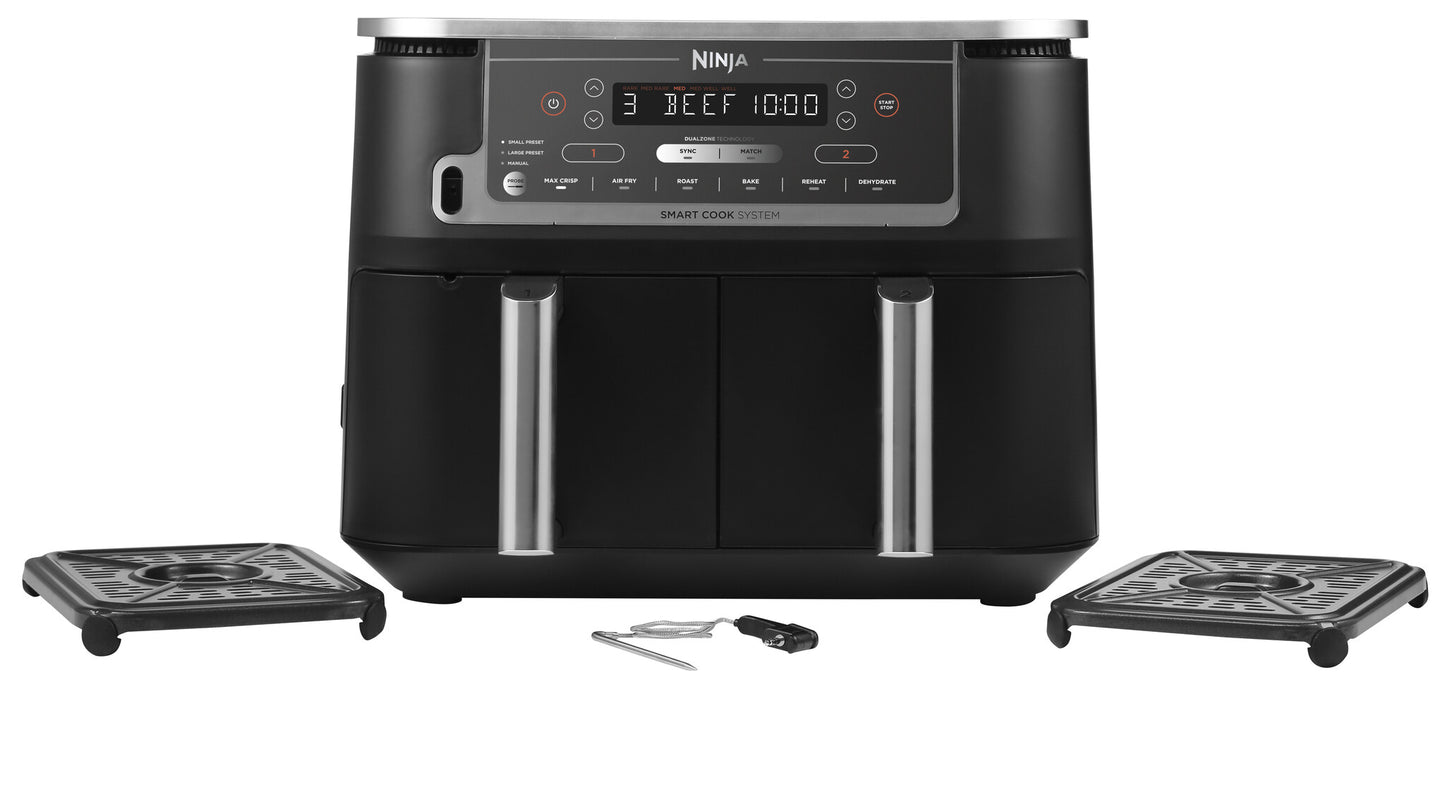 Ninja AF451EU fritös Single 9,5 l 2470 W Varmluftsfritös Svart