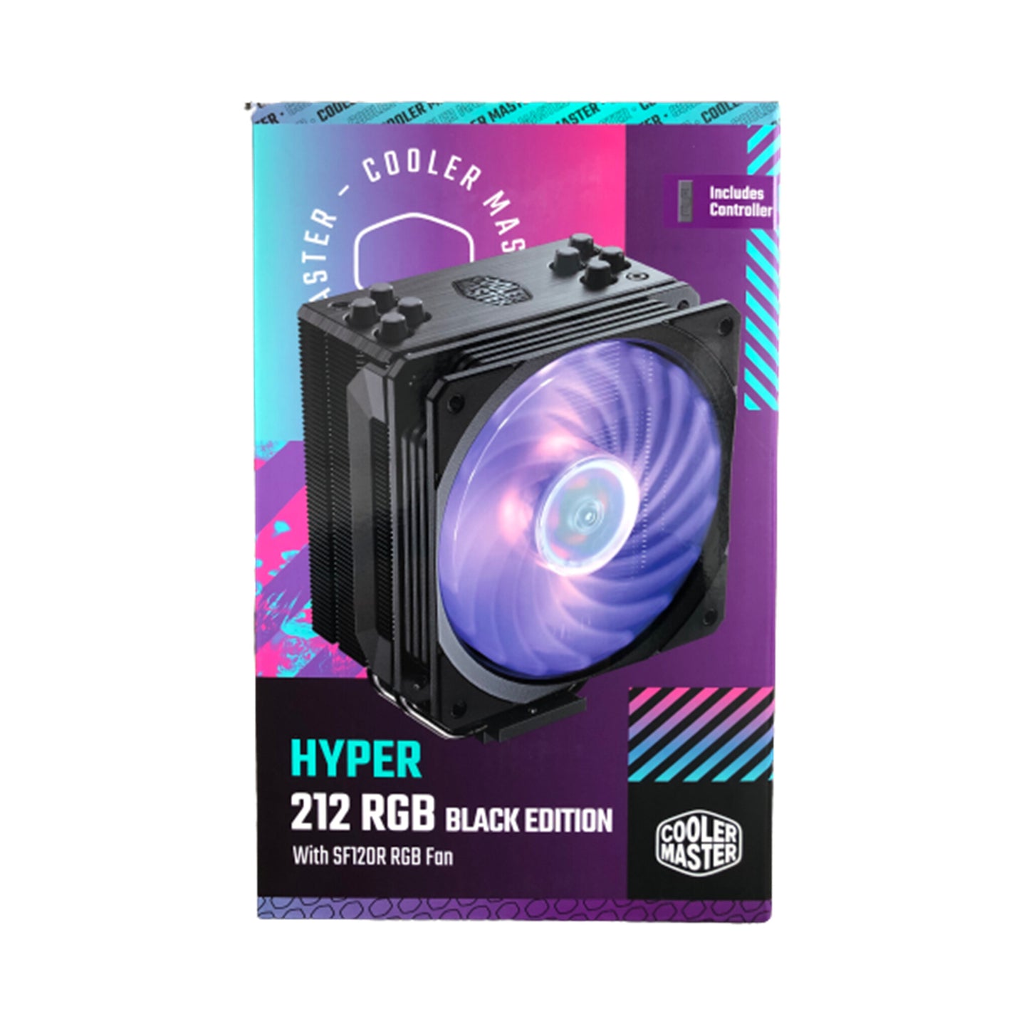 Cooler Master Hyper 212 RGB Black Edition w/LGA1700 Processor Kylare 12 cm Svart