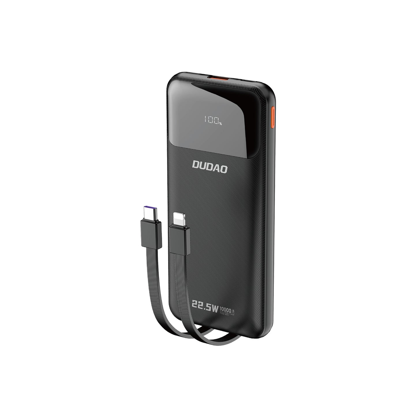 DUDAO K15Pro 20000mAh 22.5Watt 2x cable Black Litium Polymer (LiPo) Svart