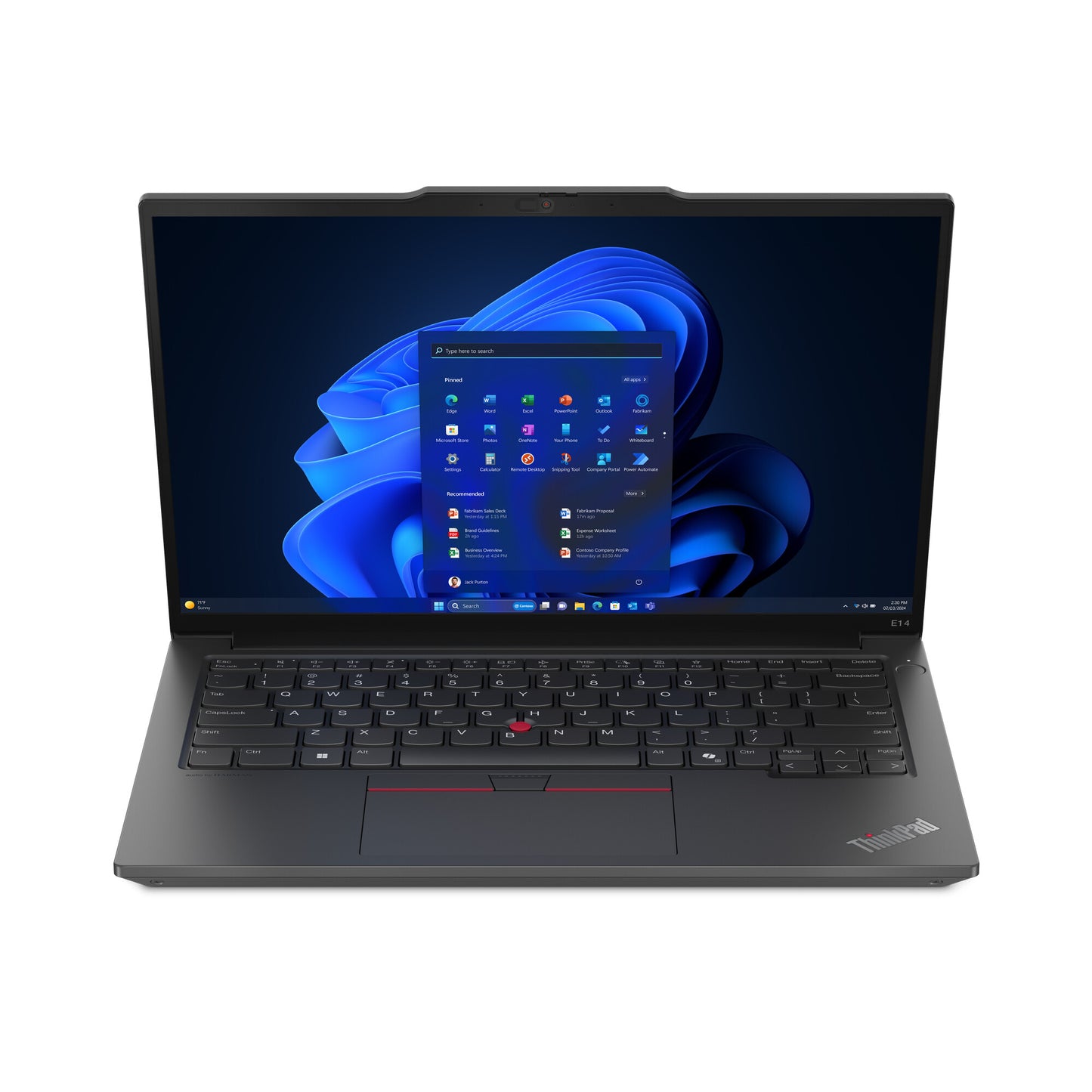 Lenovo ThinkPad E14 AMD Ryzen™ 5 7535HS Bärbar dator 35,6 cm (14") WUXGA 16 GB DDR5-SDRAM 512 GB SSD Wi-Fi 6E (802.11ax) Windows 11 Pro Svart