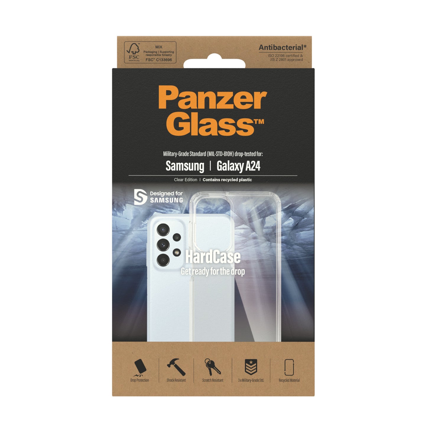 PanzerGlass Samsung Galaxy A24 HardCase - (443) mobiltelefonfodral Omslag Transparent