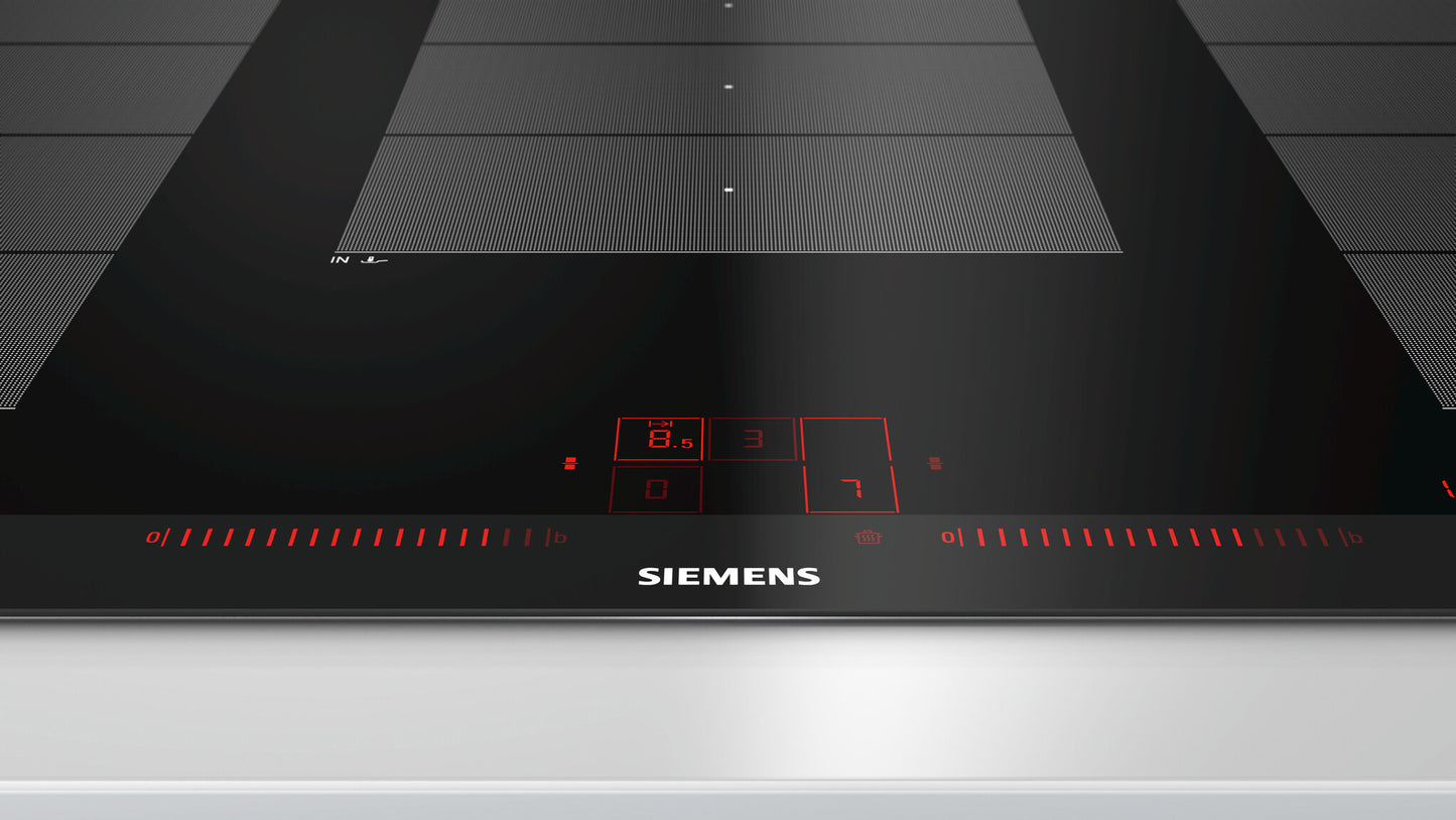 Siemens EX975LXC1E spishällar Svart, Rostfritt stål Inbyggd Induktionshäll med zon 5 zone(s)