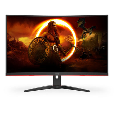 AOC G2 C32G2ZE/BK platta pc-skärmar 80 cm (31.5") 1920 x 1080 pixlar Full HD LED Svart, Röd