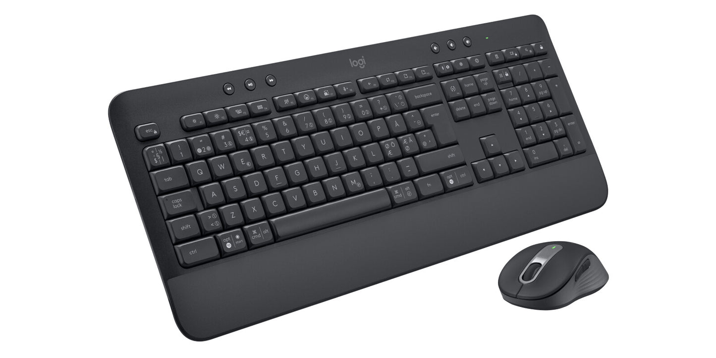 Logitech 920-011010 tangentbord Mus inkluderad Kontor Bluetooth QWERTY Nordic grafit