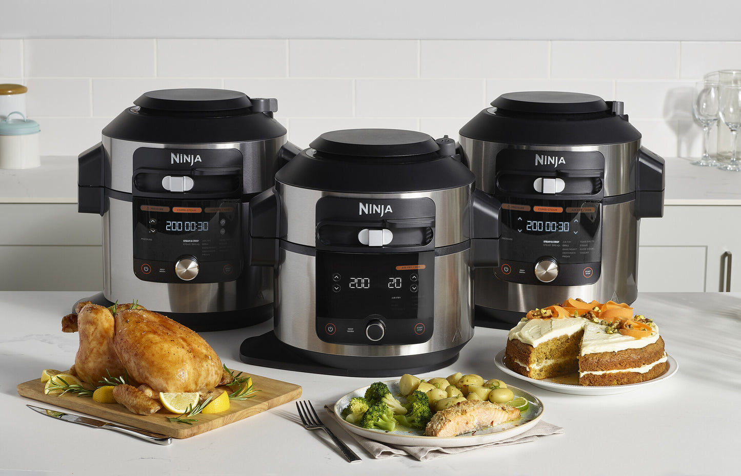 Ninja OL550EU multicooker 6 l 1460 W Svart, Rostfritt stål