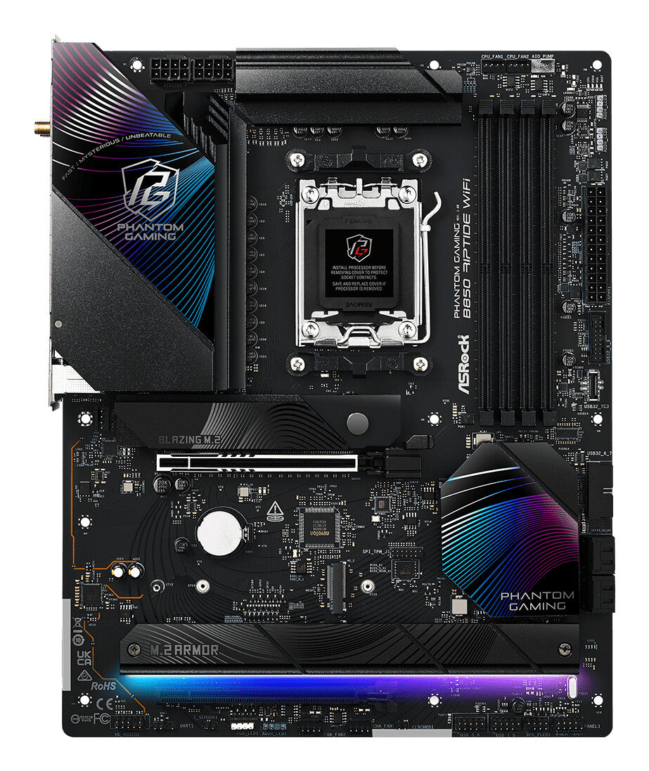 Asrock Phantom Gaming B850 Riptide WiFi AMD B850 AM5-sockel ATX