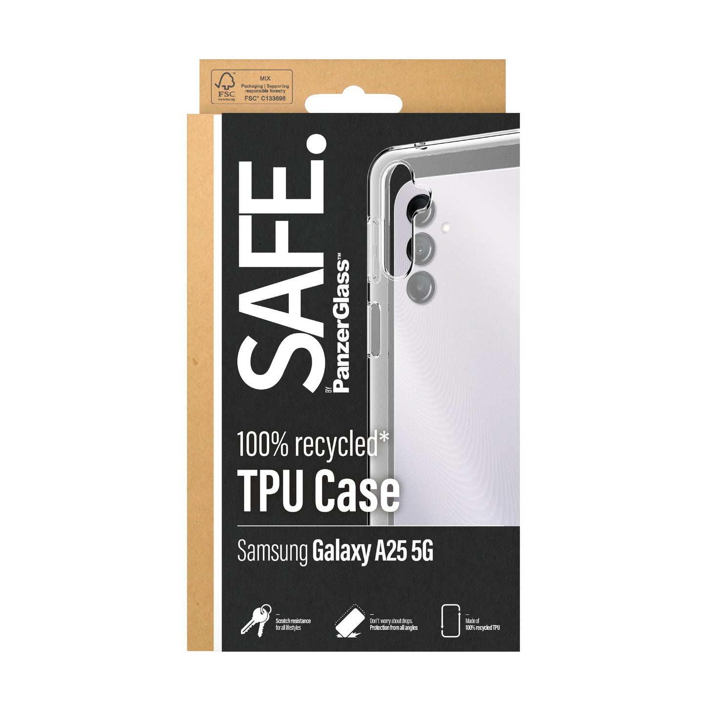 PanzerGlass SAFE95683 mobiltelefonfodral Omslag Transparent