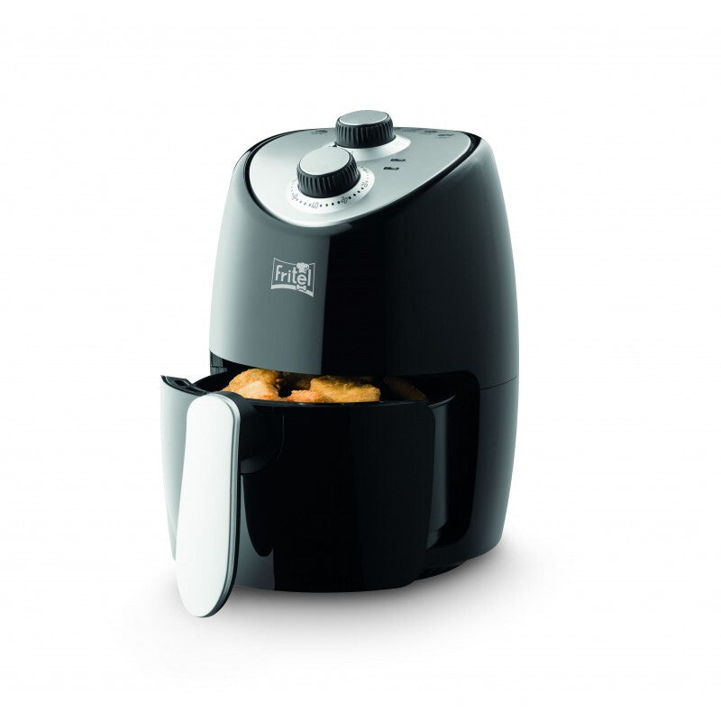 Fritel My SnackTastic 4202 Single Fristående 1000 W Varmluftsfritös Svart, Silver