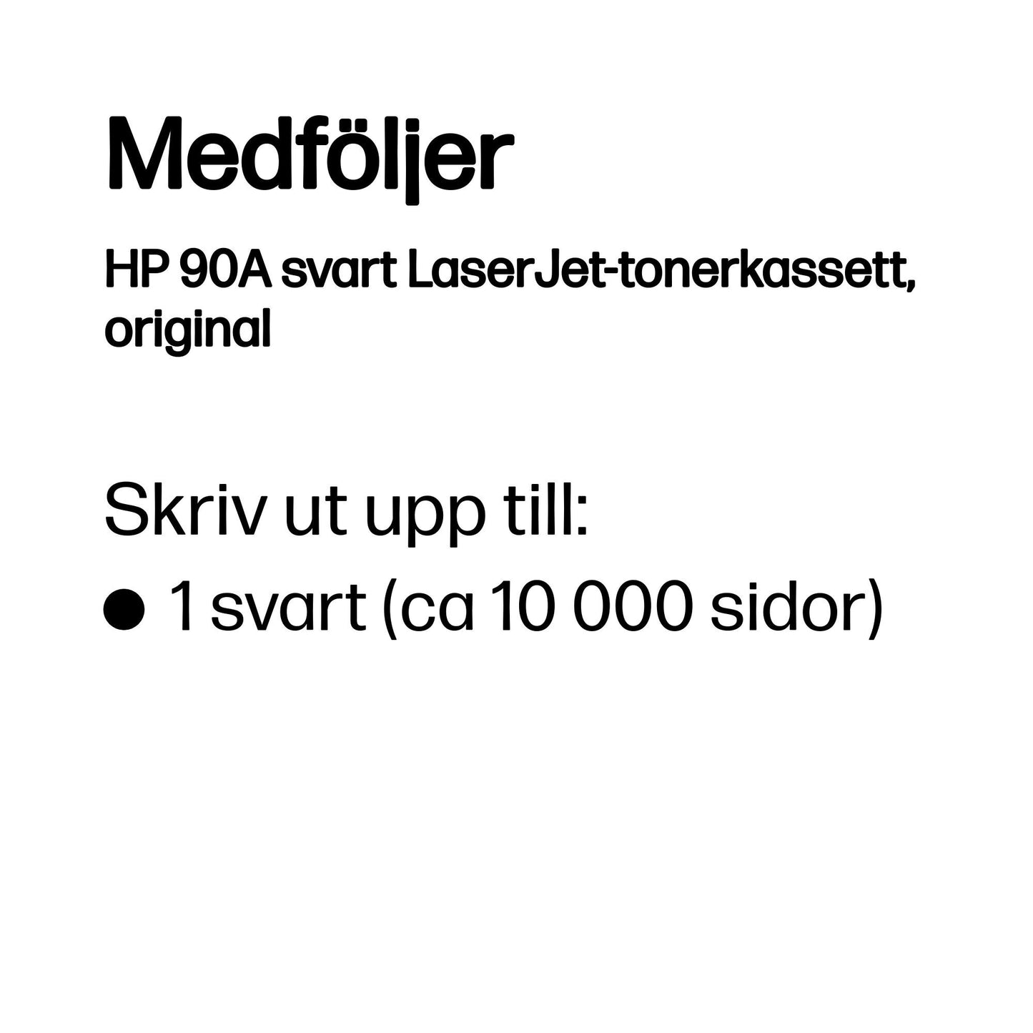 HP 90A svart LaserJet-tonerkassett, original