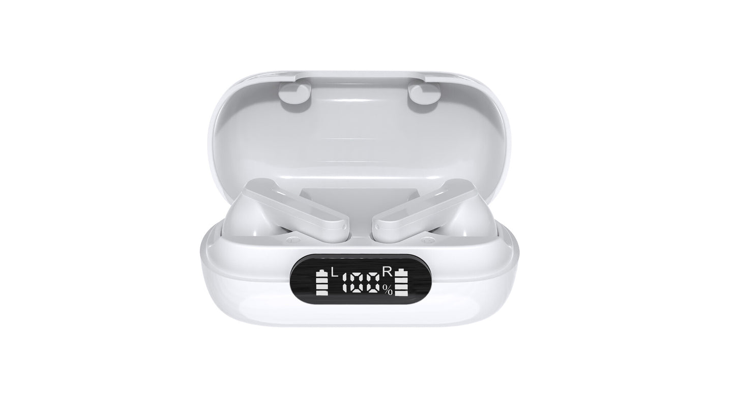 Denver TWE-40 hörlur och headset True Wireless Stereo (TWS) I öra Samtal/musik Bluetooth Vit