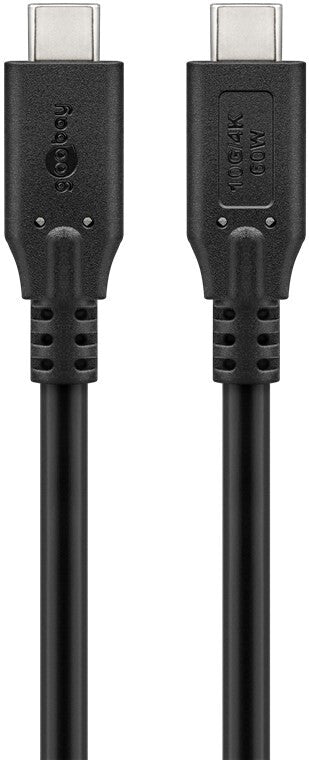 Goobay 74205 USB-kablar USB 3.2 Gen 1 (3.1 Gen 1) 1 m USB C Svart