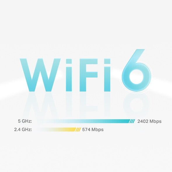 TP-Link AX3000 Dual-band (2,4 GHz / 5 GHz) Wi-Fi 6 (802.11ax) Vit 3 Intern