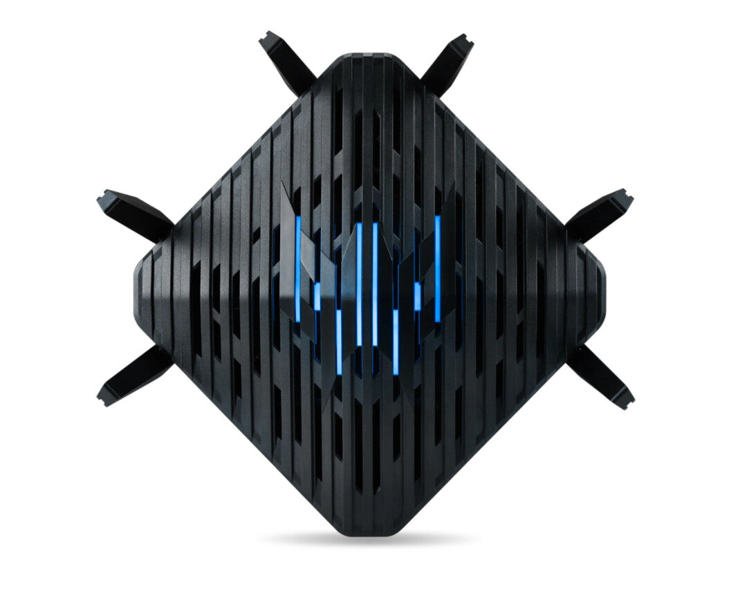 Acer Predator Connect W6 Wi Fi 6E trådlös router Gigabit Ethernet Triband (2,4 GHz/5 GHz/6 GHz) Svart