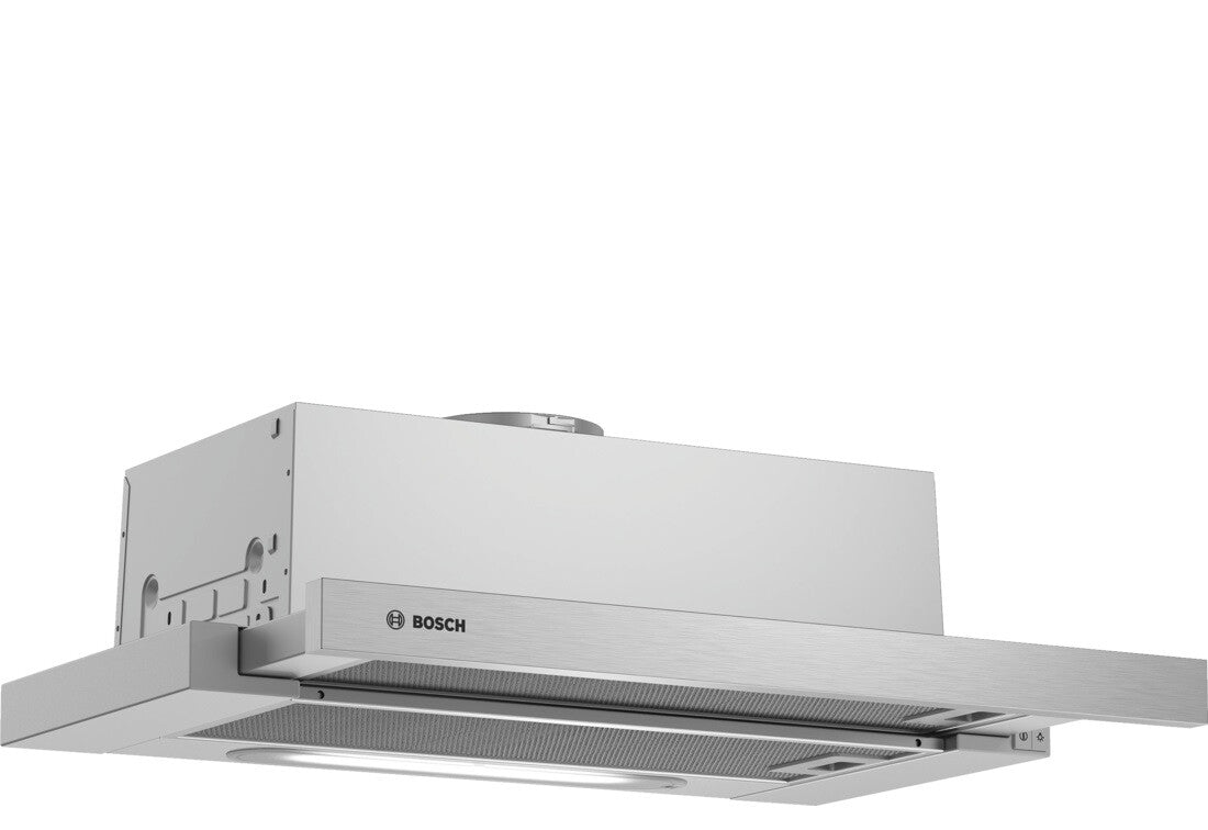 Bosch Serie 4 DFT63AC50 köksfläkt Halvinbyggd (utdragbar) Silver 360 m³/h