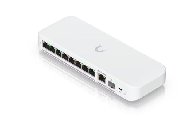 Ubiquiti UniFi Flex 2.5G hanterad L2 2.5G Ethernet (100/1000/2500) Strömförsörjning via Ethernet (PoE) stöd Bords-/väggmontering Vit