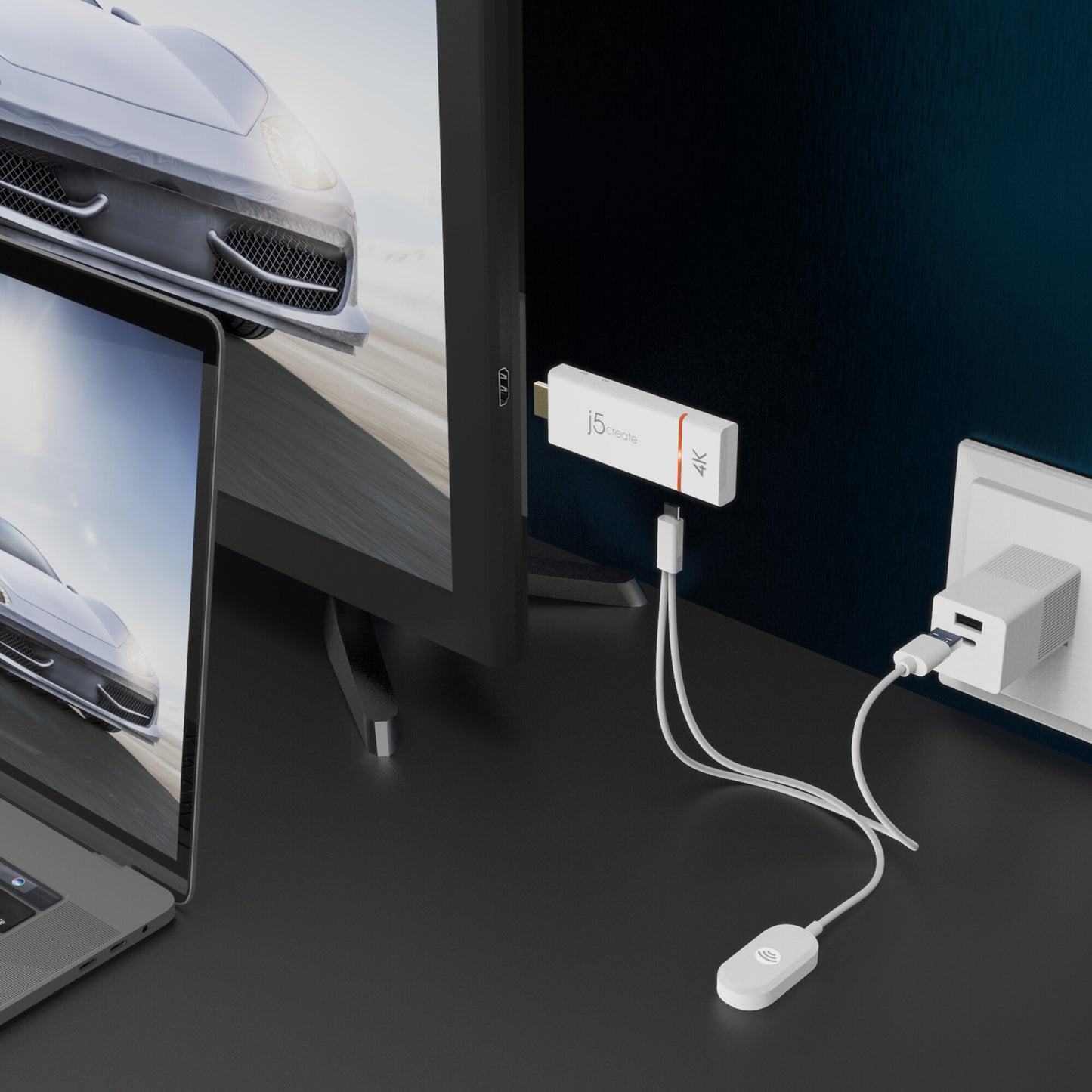 j5create JVAW76-N ScreenCast 4K HDMI™ Wireless Display-adapter