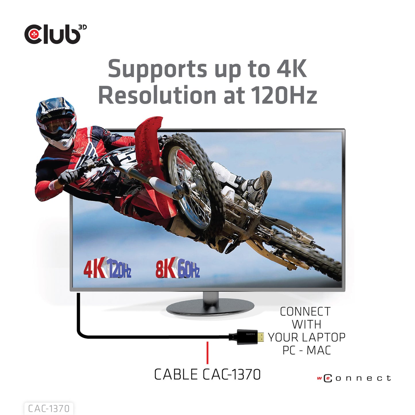 CLUB3D CAC-1370 HDMI-kabel 1,5 m HDMI Typ A (standard) Svart