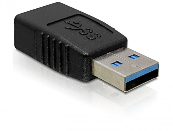DeLOCK USB 3.0-A Adapter USB-A Svart