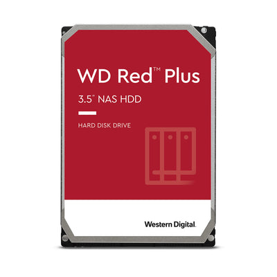 Western Digital WD Red Plus interna hårddiskar 12 TB 7200 RPM 3.5" Serial ATA III
