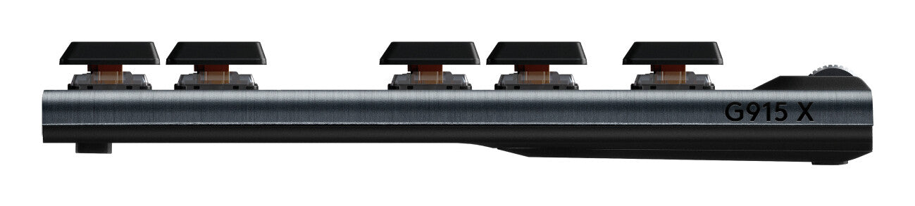 Logitech G G915 X LIGHTSPEED tangentbord Spela USB + RF Wireless + Bluetooth QWERTY Dansk, Finsk, Norsk, Svensk Svart