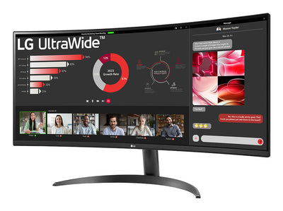 LG 34WR50QK-B platta pc-skärmar 86,4 cm (34") 3440 x 1440 pixlar Wide Quad HD Svart
