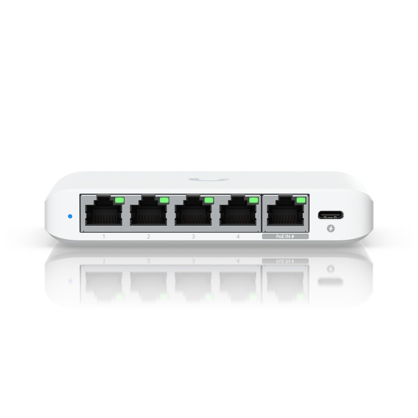 Ubiquiti UniFi Flex Mini 2.5G hanterad 2.5G Ethernet (100/1000/2500) Strömförsörjning via Ethernet (PoE) stöd Skrivbord Vit