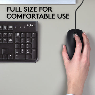 Logitech B110 Silent datormöss Kontor Ambidextrous USB Type-A Optisk 1000 DPI