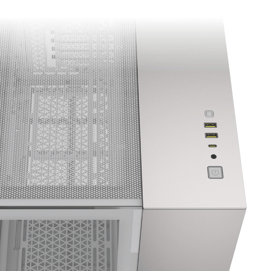 Corsair CC-9011289-WW datorväskor Midi Tower Grå, Vit