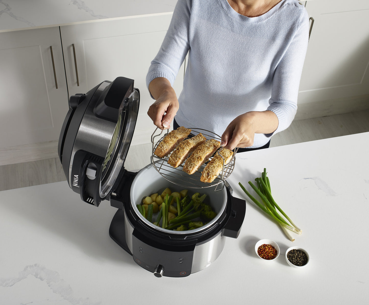 Ninja OL550EU multicooker 6 l 1460 W Svart, Rostfritt stål